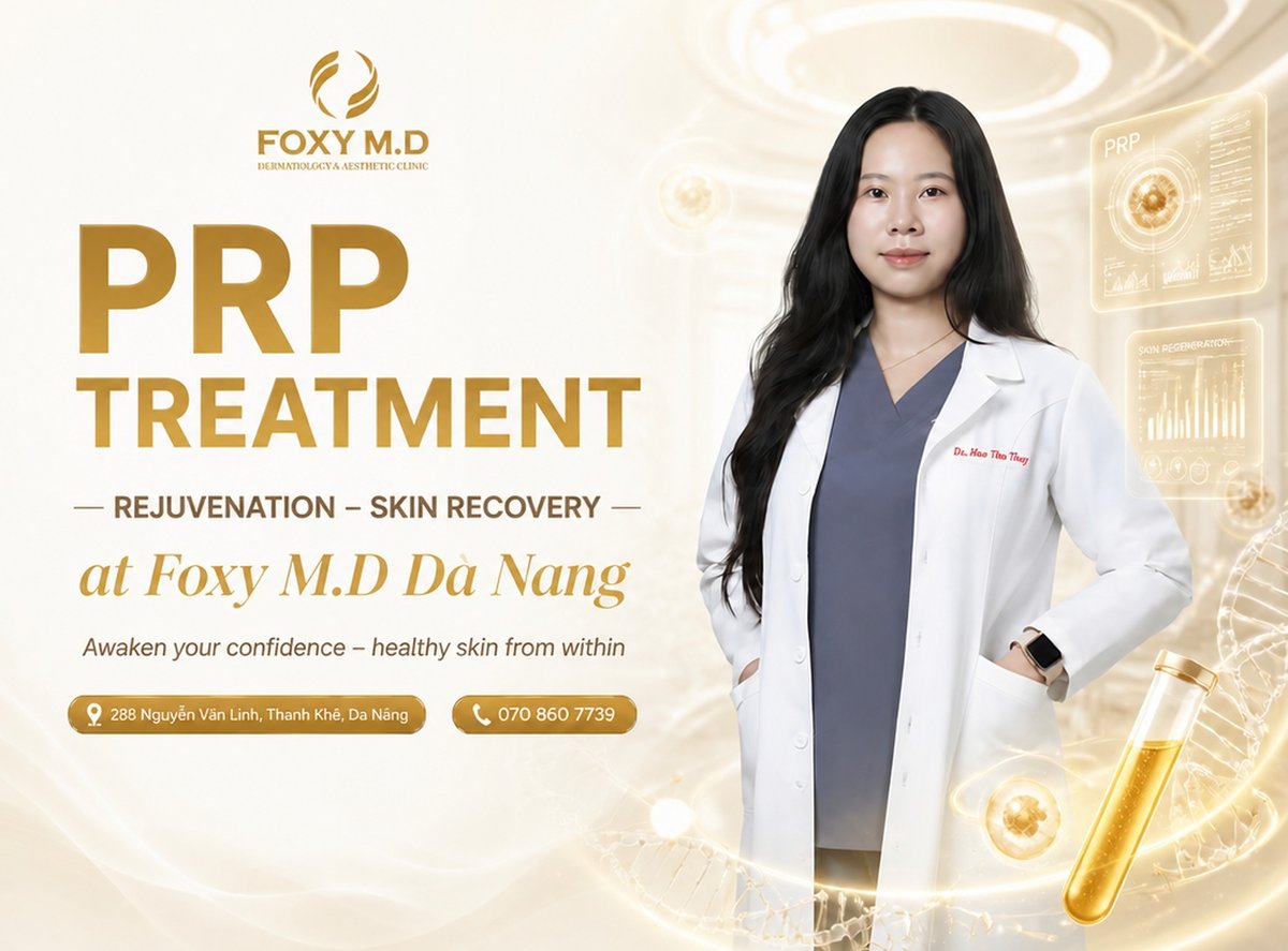 PRP rejuvenation & skin recovery in Da Nang: Prices, medical-standard plasma centrifugation process