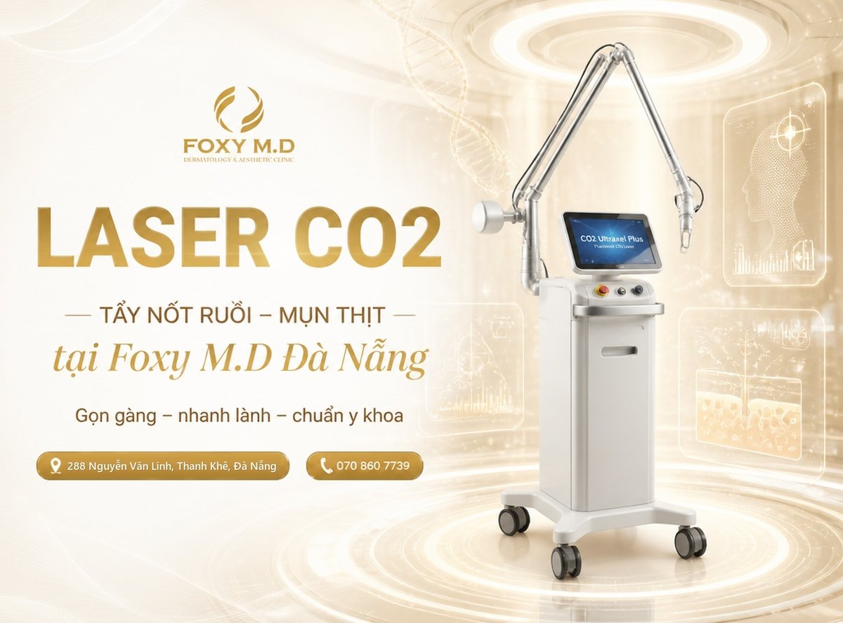 Tẩy nốt ruồi & đốt mụn thịt bằng Laser CO2 tại Đà Nẵng: Bảng giá & quy trình y khoa