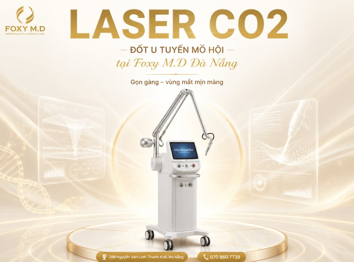 Đốt u tuyến mồ hôi quanh mắt bằng Laser CO2: Bảng giá, phác đồ triệt tận gốc