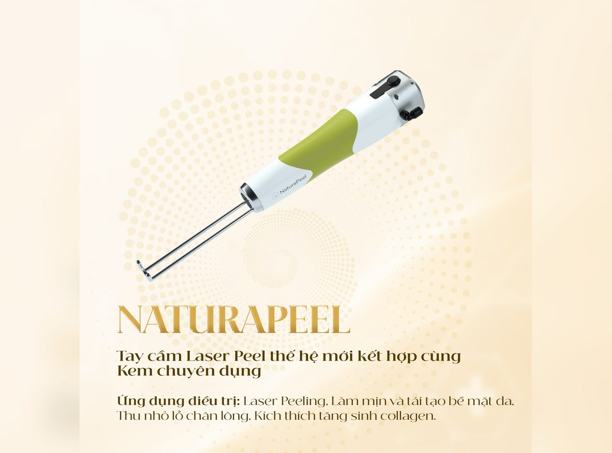 Tay cầm NaturaPeel laser peel thuộc hệ Chrome Lase-Station tại Foxy M.D Đà Nẵng