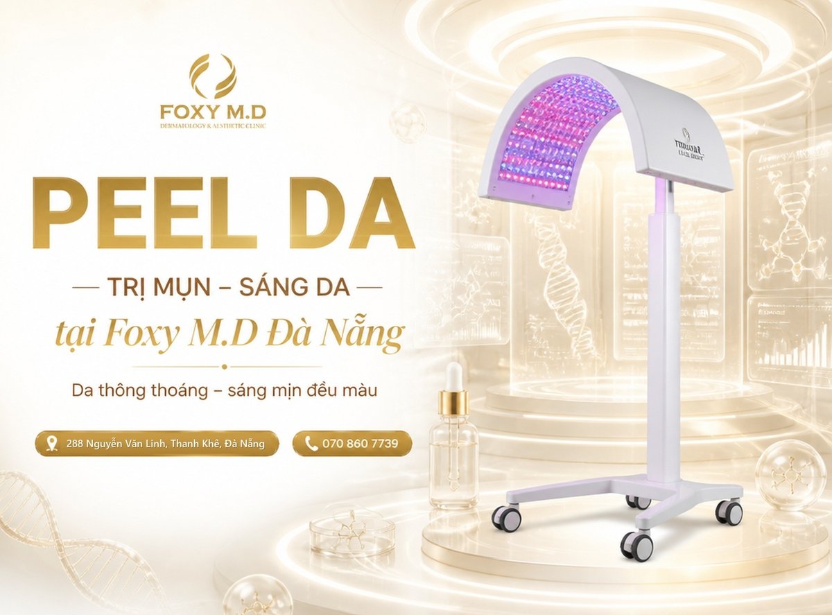 Peel da chuẩn y khoa tại Foxy M.D