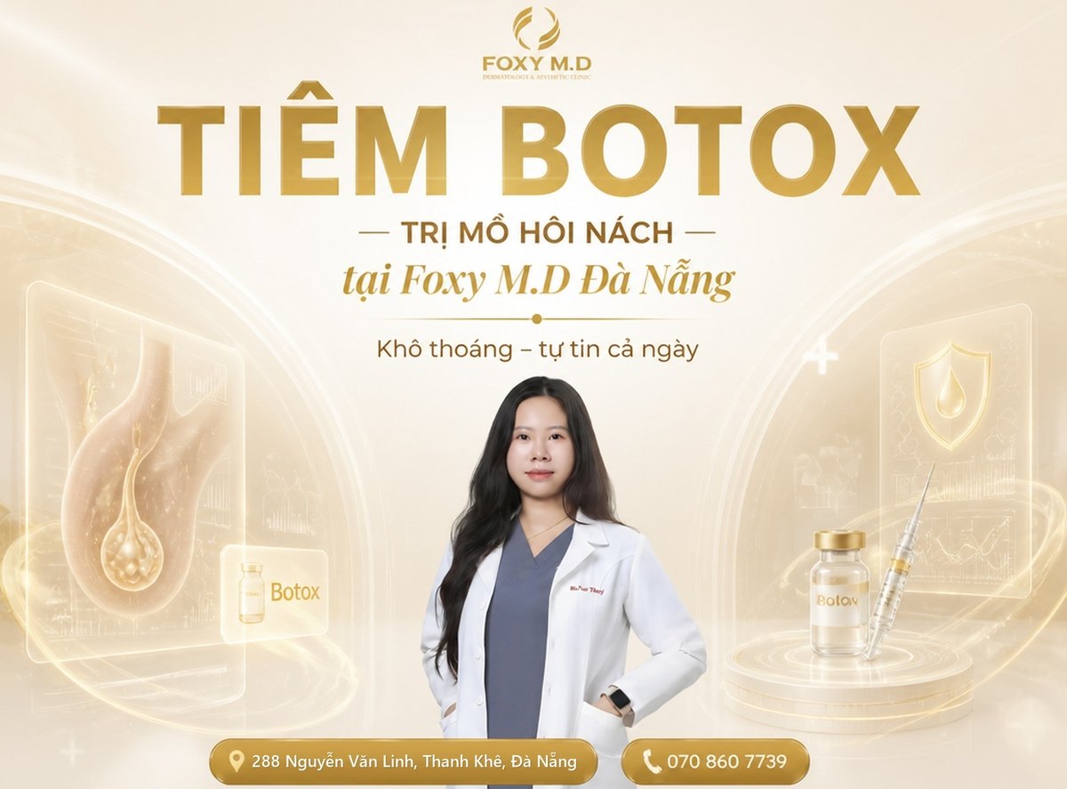 Tiêm botox giảm tiết mồ hôi nách tại Foxy M.D