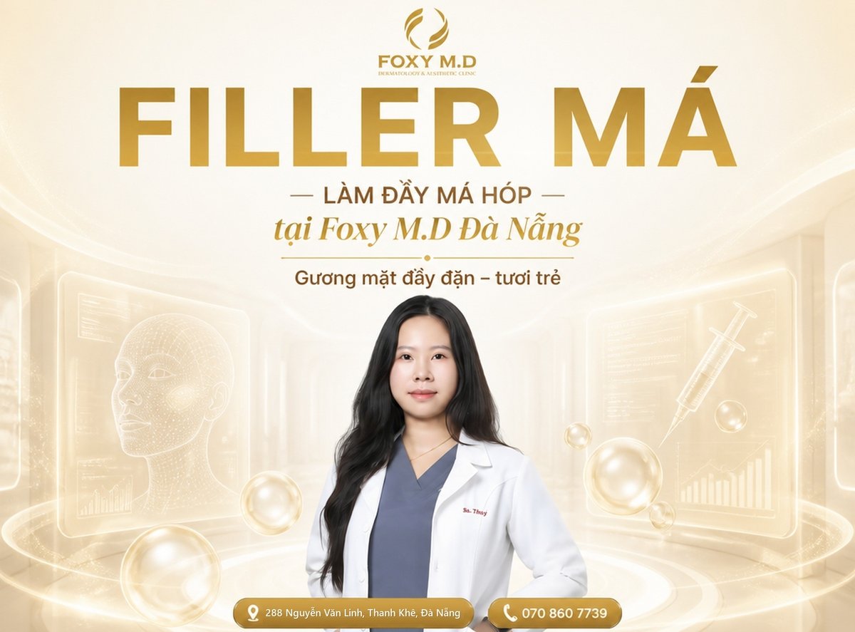 Tiêm filler má hóp tại Foxy M.D