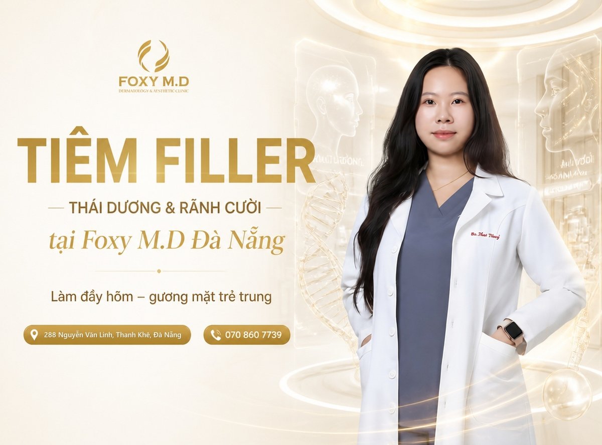 Tiêm filler thái dương rãnh cười tại Foxy M.D