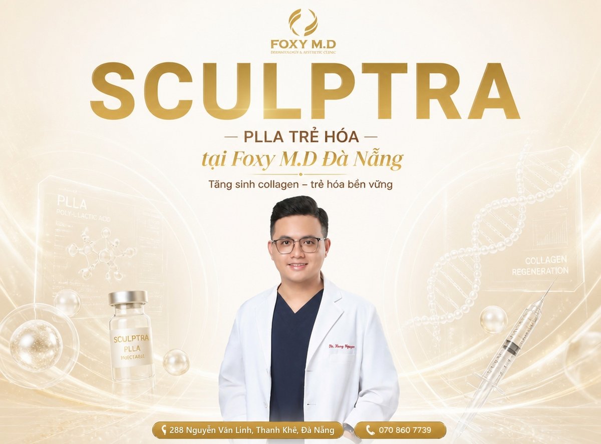 Tiêm Sculptra PLLA: Bảng giá, cơ chế kích thích nguyên bào sợi & phác đồ trẻ hóa