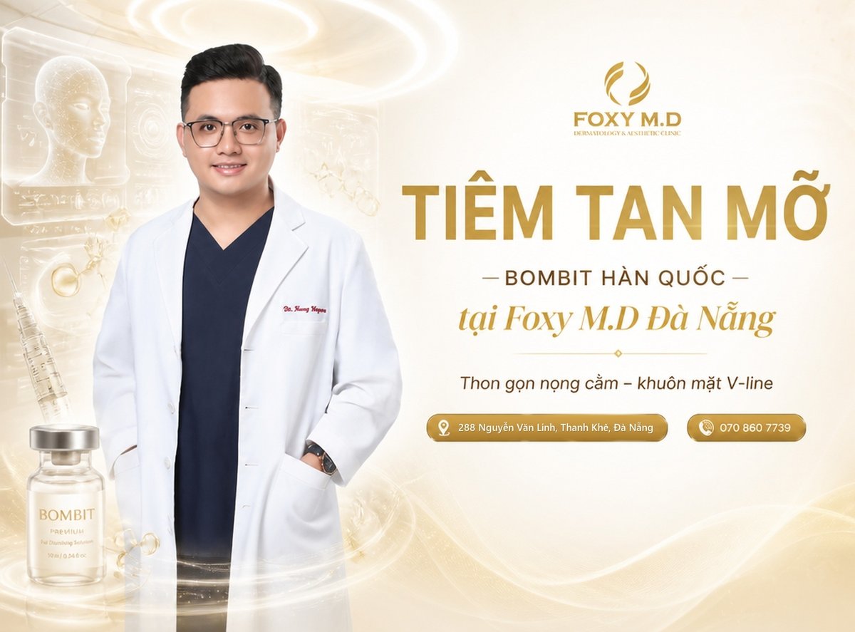 Tiêm tan mỡ Bombit Hàn Quốc: Bảng giá, cơ chế phân giải lipid & thon gọn nọng cằm