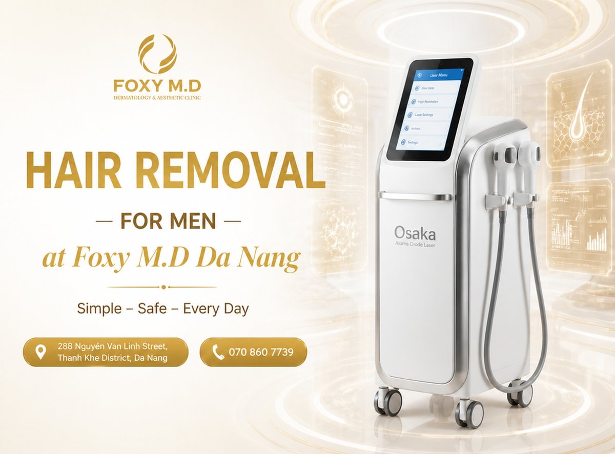 Men's Hair Removal in Da Nang: Price List, Protocol for Beard & Body Hair Removal