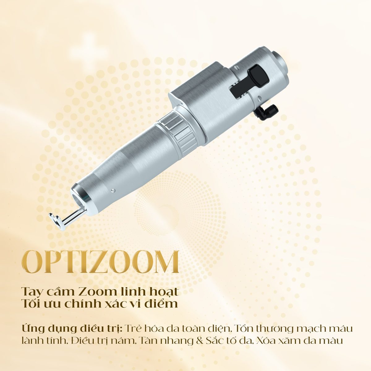 Tay cầm OptiZoom của Chrome Lase Station