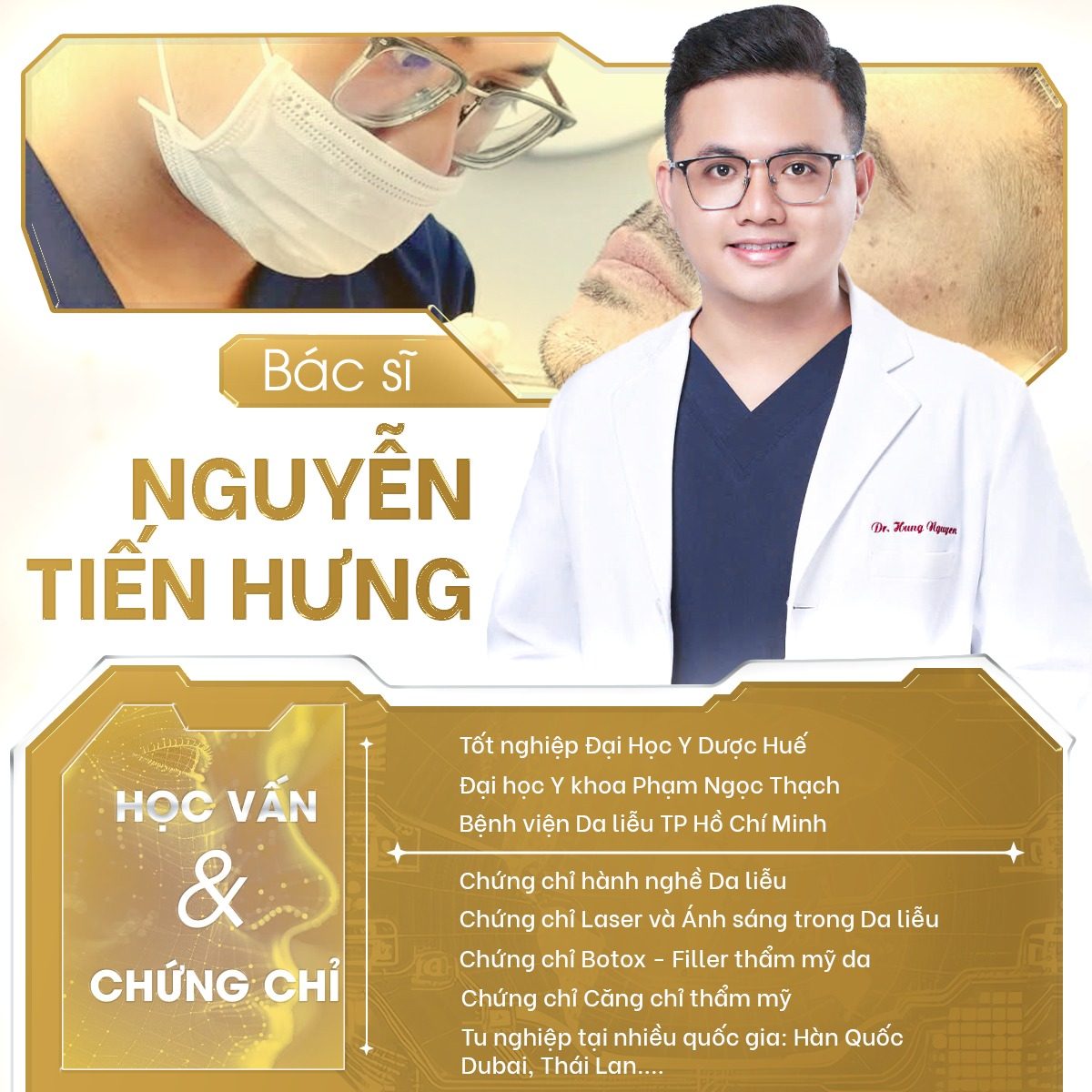 Bác sĩ Nguyễn Tiến Hưng Foxy M.D học vấn và chứng chỉ