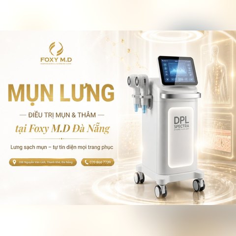 Điều trị mụn lưng & thâm lưng tại Đà Nẵng: Phác đồ y khoa an toàn