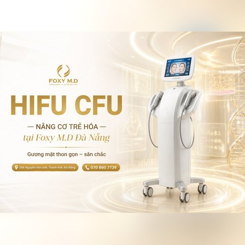 Nâng cơ trẻ hóa da HIFU & CFU V-MAX tại Đà Nẵng: Siêu âm hội tụ tầng sâu SMAS